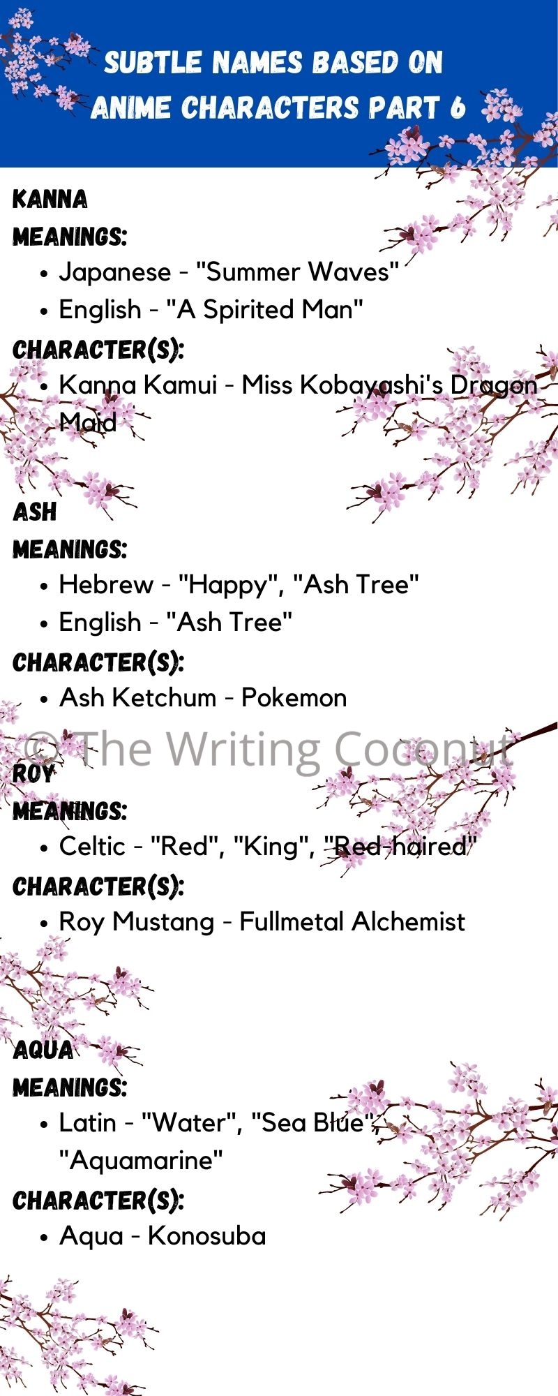 Subtle Names Based On Anime Characters Part 8