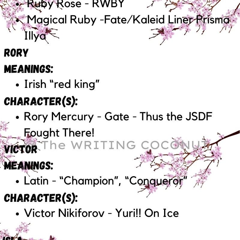 Subtle Names Based On Anime Characters Part&nbsp;9